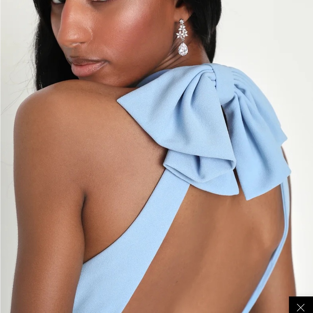 NEVER WORN WITH TAGS XL LIGHT BLUE WEDDING GUEST DRESS LULUS